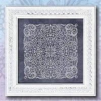 Ink Circles Chalkboard Mandala Cross Stitch Chart Hard Copy