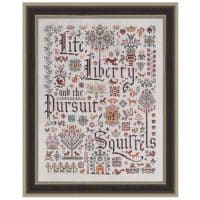 Ink Circles Dogs Declaration Cross Stitch Chart Hard Copy