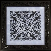 Ink Circles Elemental Dragons Water Cross Stitch Chart Hard Copy