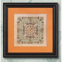 Ink Circles Green Damsel Cross Stitch Chart Hard Copy