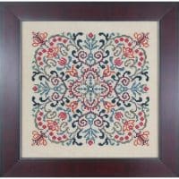 Ink Circles Lace Flowers Cross Stitch Chart Hard Copy