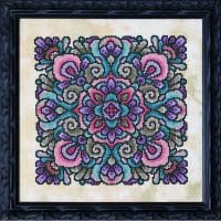 Ink Circles Petal Pusher RYO Cross Stitch Chart Hard Copy