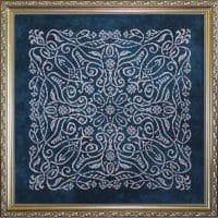 Ink Circles Woodland Vines Cross Stitch Chart Hard Copy