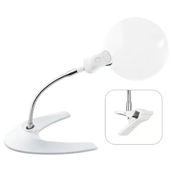 Ottlite 5 Inch LED Magnifier with Clip and Stand MNG016INT5