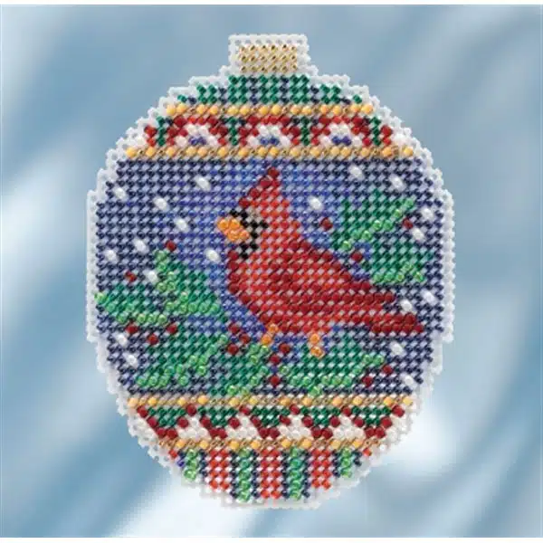Mill Hill Kit Crimson Cardinal MH211816 JK's Cross Stitch Supplies