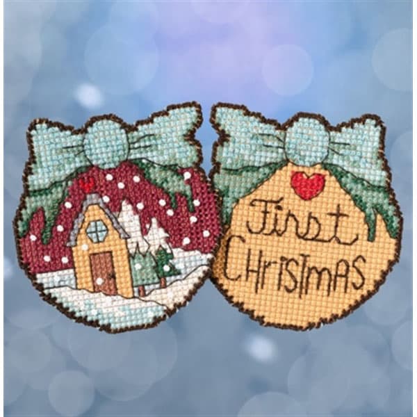 Mill Hill Kit First Christmas Ornaments ST181716 JK's Cross Stitch