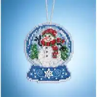 Mill Hill Kit Snowman Globe MH161933