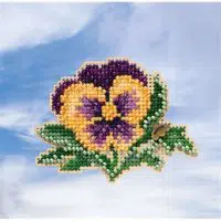 Mill Hill Kit Tricolor Pansy MH181911