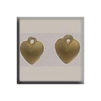 Mill Hill Treasure 12075 Very Small Domed Heart Matte Gold