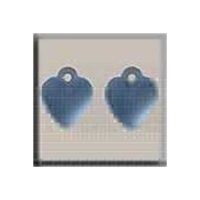 Mill Hill Treasure 12076 Very Small Domed Heart Matte Light Sapphire