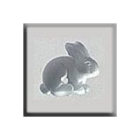 Mill Hill Treasure 12135 Sitting Bunny Matte Crystal