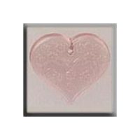 Mill Hill Treasure 12182 Medium Floral Embossed Heart Pale Rose