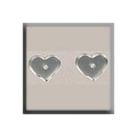 Mill Hill Treasure 12234 Very Petite Flat Heart Matte Crystal