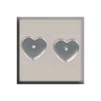 Mill Hill Treasure 12238 Petite Flat Heart Matte Crystal