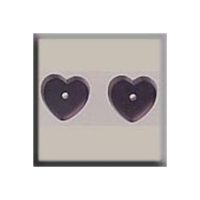 Mill Hill Treasure 12240 Petite Flat Heart Matte Amethyst