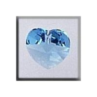 Mill Hill Treasure 13038 Small Heart Aquamarine