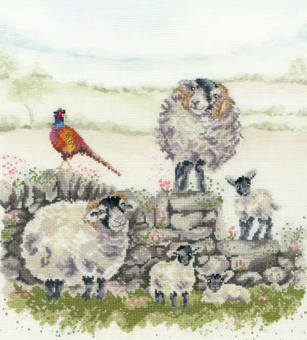 Bothy Threads XHD132 Green Pastures Cross Stitch Kit