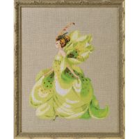 Nora Corbett NC273 Green Lady Slipper Orchid Party Hard Copy