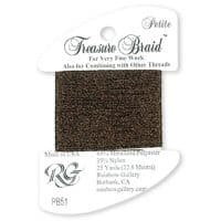 Rainbow Gallery Petite Treasure Braid PB51 Dark Chocolate