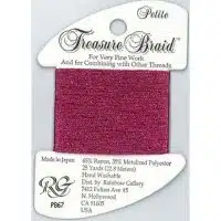 Rainbow Gallery Petite Treasure Braid PB67 Raspberry