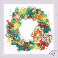 Riolis Gingerbread Wreath GSRC1910 Cross Stitch Kit