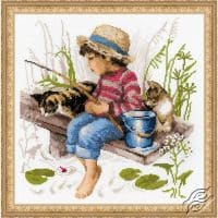 Riolis Lets Go Fishing GSRC1470 Cross Stitch Kit