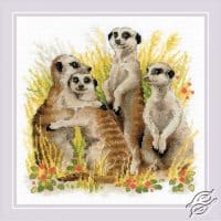 Riolis Meerkats GSRC1761 Cross Stitch Kit