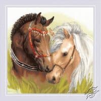 Riolis Pair of Horses GSRC1864 Cross Stitch Kit