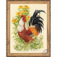 Riolis Rooster GSRC1479 Cross Stitch Kit