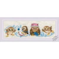 Riolis The Owl Family GSRC1936 Cross Stitch Kit