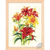 Riolis Tiger Lilies GSRC1782 Cross Stitch Kit