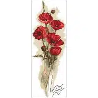 RTO Oriental Poppies I GSVM449 Cross Stitch Kit