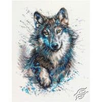 RTO Snow Splashes Wolf GSVM805 Cross Stitch Kit