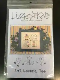 LIZZIE KATE - Cat Lovers Too- CROSS STITCH CHART