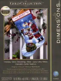 Dimensions HOLIDAY GLOW STOCKING Counted Cross Stitch Kit 40.6cm Long, 70-08952