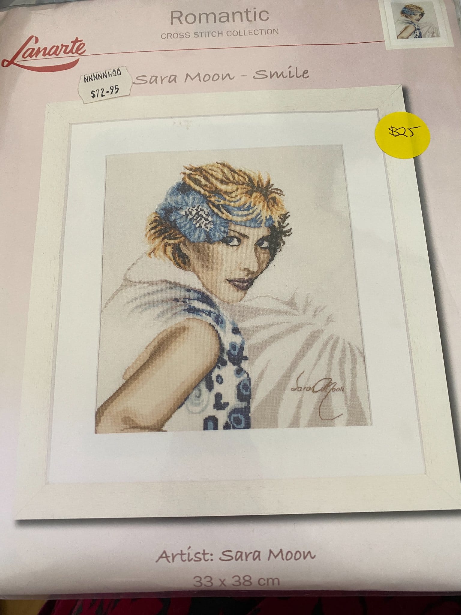 Sara Moon Cross Stitch Kit (Reduced further JK's Cross Stitch Supplies