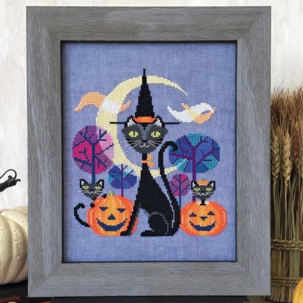 Satsuma Street Halloween Cat Hard Copy JK's Cross Stitch Supplies