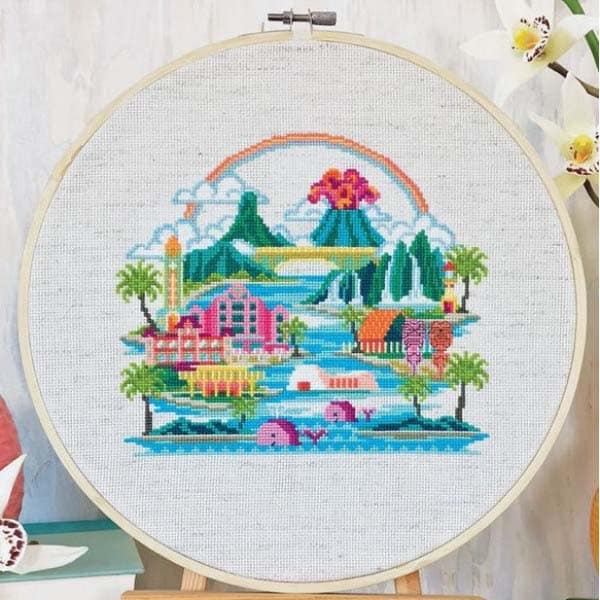 Satsuma Street Pretty Little Hawaii Hard Copy JK's Cross Stitch Supplies