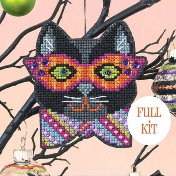 Satsuma Street Mister Cat Cross Stitch Kit JK's Cross Stitch Supplies