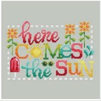 Shannon Christine Designs Here Comes the Sun Cross Stitch Chart Hard Copy