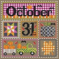 Shannon Christine Designs October 31st Cross Stitch Chart Hard Copy