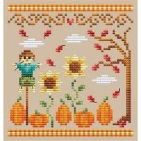 Shannon Christine Designs Pumpkin Patch Cross Stitch Chart Hard Copy