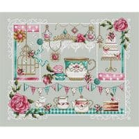 Shannon Christine Designs Tea Party Cross Stitch Chart Hard Copy