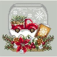 Shannon Christine Designs Truck Snow Globe Cross Stitch Chart Hard Copy