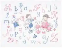 DMC Cross Stitch ABC 38.5cm x 28.5cm