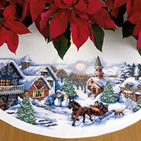 Dimensions Tree Skirts Cross Stitch Kits