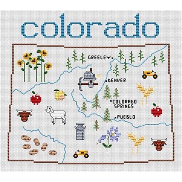 Sue Hillis Designs Colorado M06 Cross Stitch Chart Hard Copy JK's