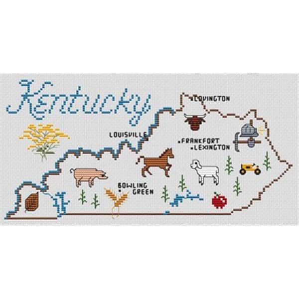 Sue Hillis Designs Kentucky M17 Cross Stitch Chart Hard Copy JK's
