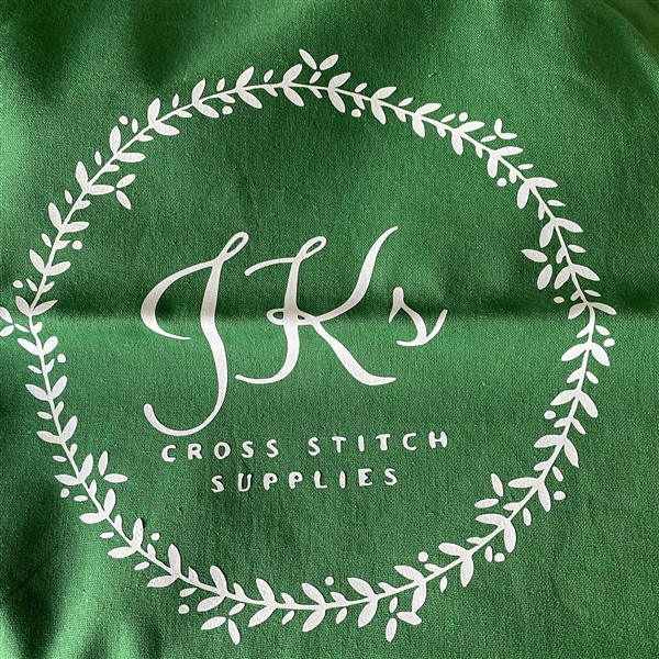 JKs Tote Bag Green JK's Cross Stitch Supplies
