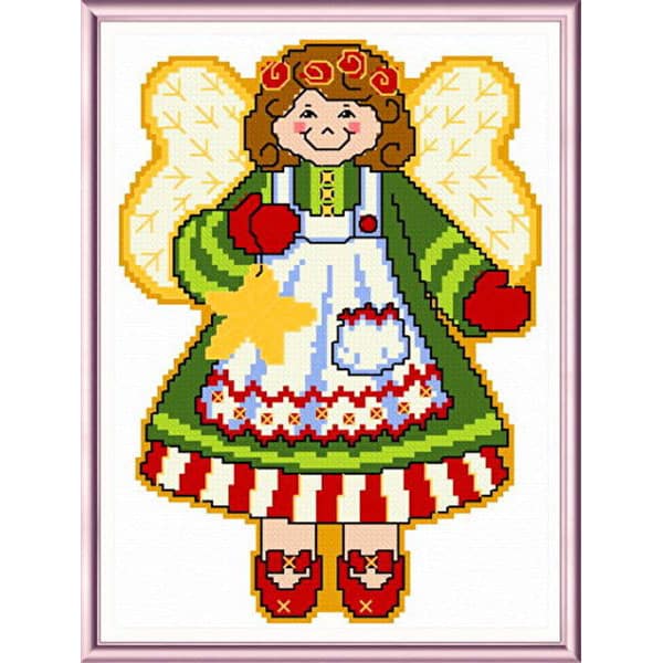 Ursula Michael December Angel Cross Stitch Chart Hard Copy JK's Cross